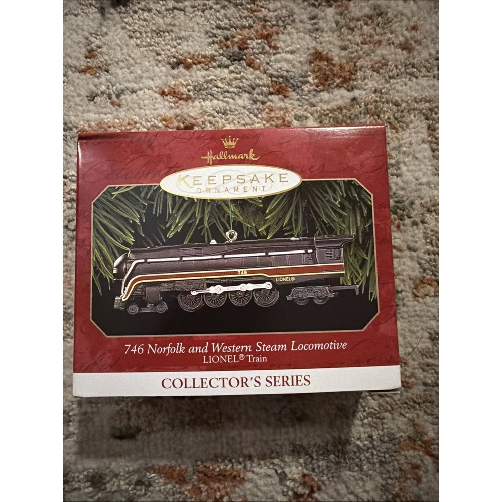 Hallmark Ornament 1999 746 Norfolk and Western Steam Locomotive Die-cast Metal
